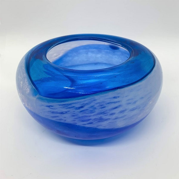 CeruleanBay Handmade Glass Decorative Bowl Perigold